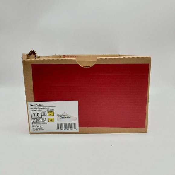 Vans Womens Ward Platform Paradise Floral Shoes - Picture 7 of 7